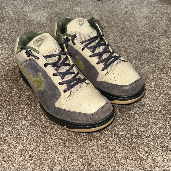 Nike Other - Vintage Retro Nike Zoom Air Angus Suede Brown 2004 Men’s SZ 9.5 Skateboard Y2K